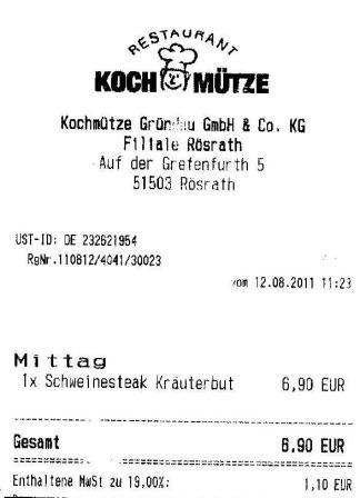 sebv Hffner Kochmtze Restaurant